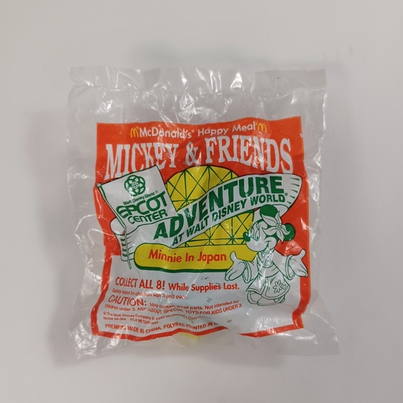 McDonalds Happy Meal Toy NEW Disney Epcot Center -Minnie In Japan-1993 - Picture 6 of 6